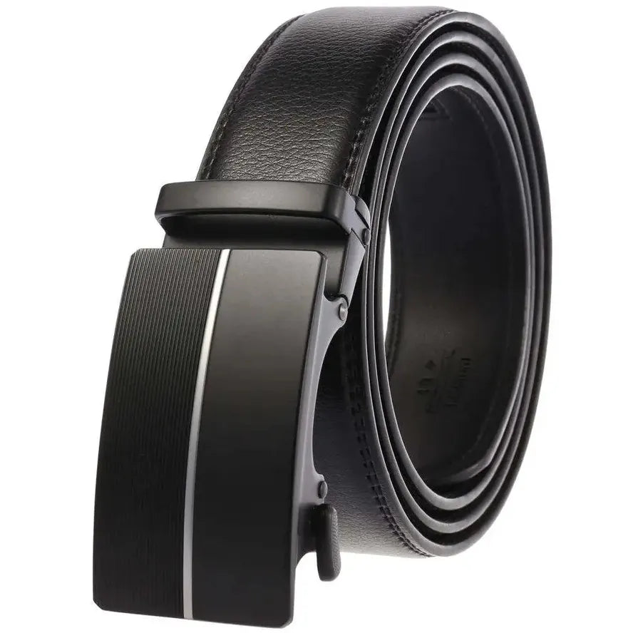 JMT-436042 Genuine Cow Leather Men's Designer Belt - Sophisticated and Durable Accessory