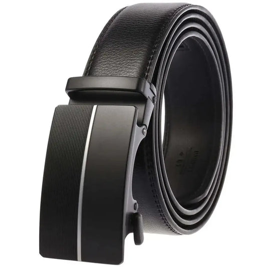 JMT-436042 Genuine Cow Leather Men's Designer Belt - Sophisticated and Durable Accessory