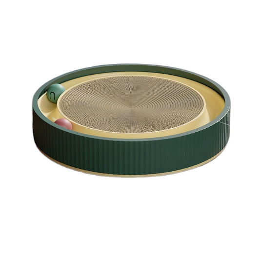 JMT-436106 Interactive Cat Scratching Board with 2-in-1 Design and Moving Ball Toys, Eco-Friendly Cardboard Scratcher for Indoor Cats