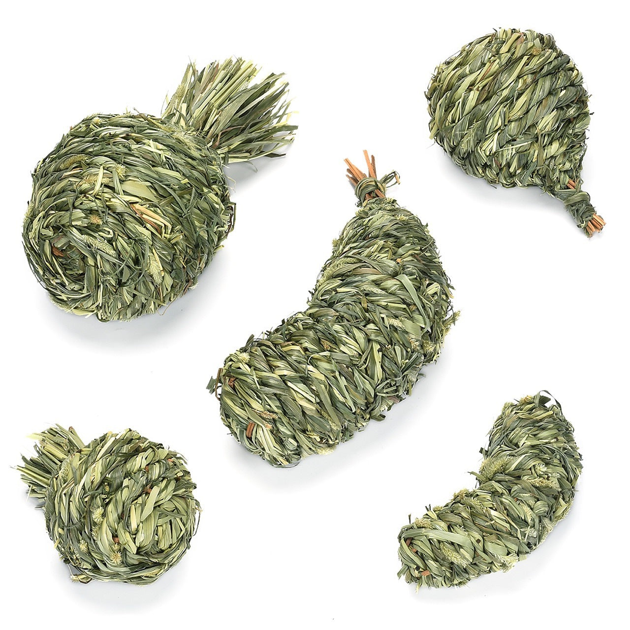 JMT-436426 Timothy Grass Pet Snack Toys for Rabbits and Guinea Pigs - Assorted Fruit Shapes