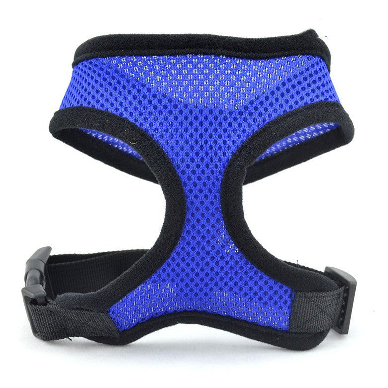 JMT-436618 Teddy Vest-Style Dog Walking Collar for Small Dogs - Red, Black, Yellow, Blue, Pink Sizes XS, S, M