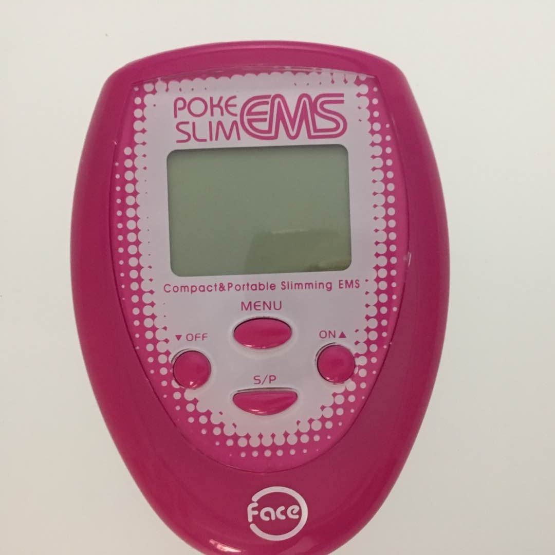 JMT-436682 Facial EMS Massager with 4 Massage Modes, Rose Red, Compact Design