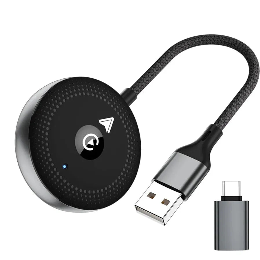JMT-436938 Wireless CarPlay and Android Auto USB Adapter - 2 in 1 Portable Universal Connector for seamless integration