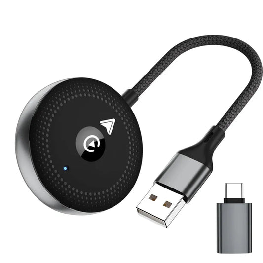 JMT-436938 Wireless CarPlay and Android Auto USB Adapter - 2 in 1 Portable Universal Connector for seamless integration