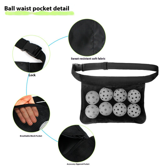 JMT-437514 Portable Outdoor Sports Ball Waist Storage Bag for Easy Carry and Organization