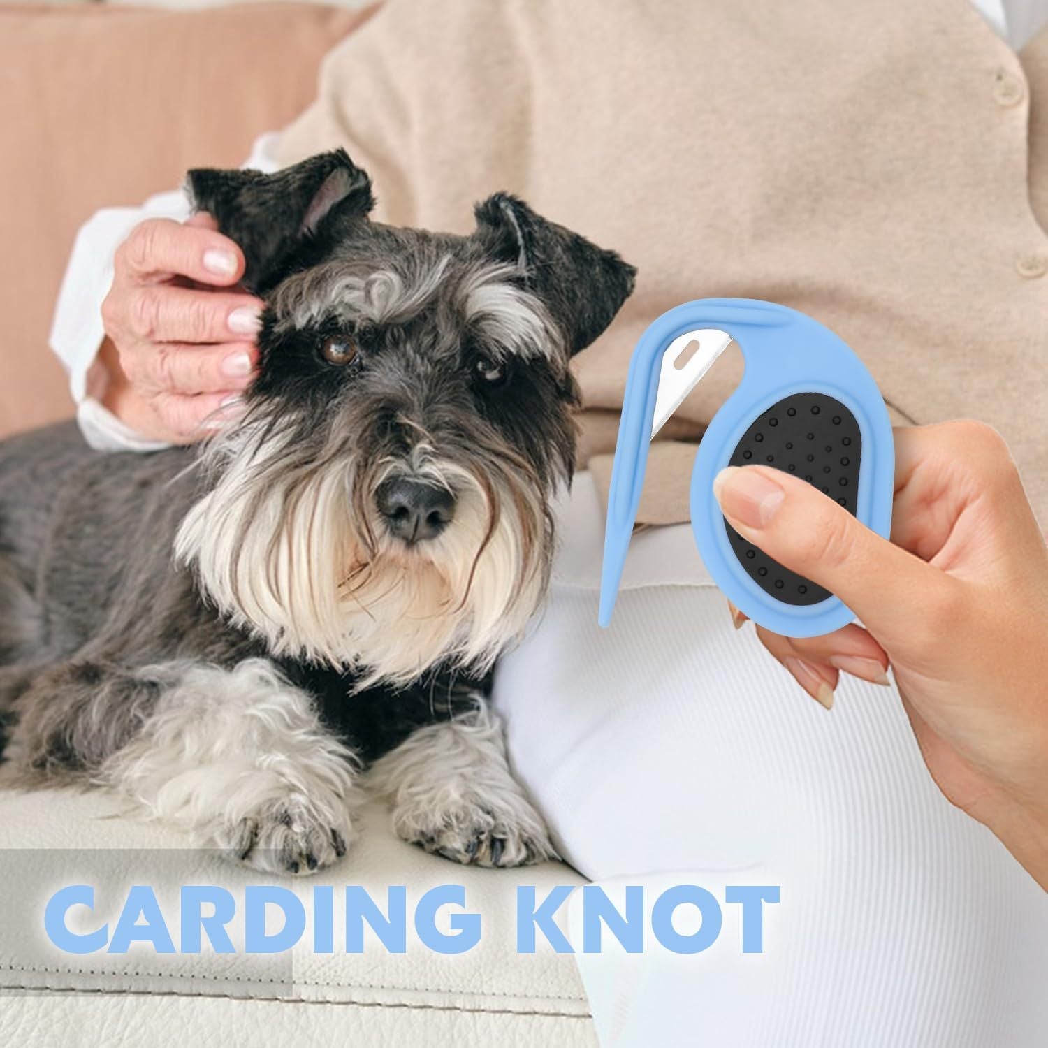 JMT-437514 Professional Pet Knotting Comb for Effortless Tangled Hair Removal in Dogs and Cats