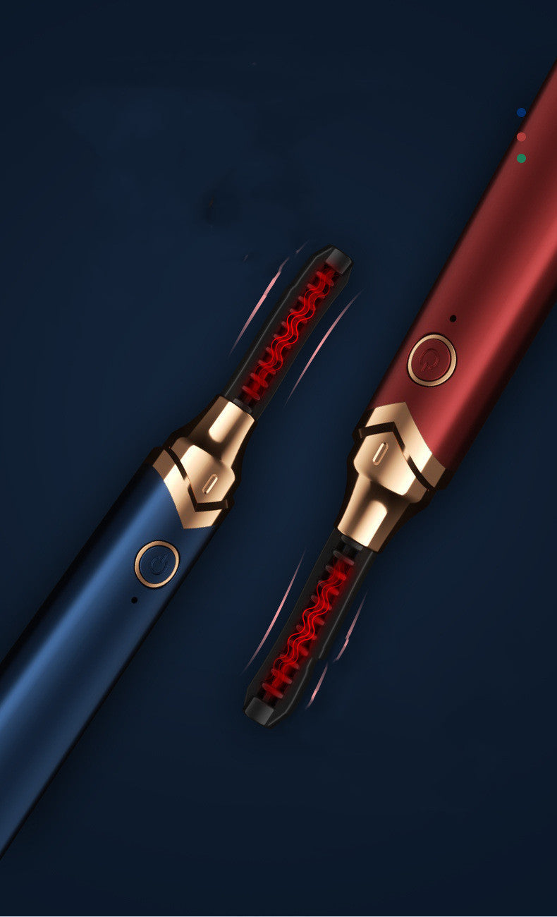 JMT-437578 Rechargeable Electric Eyelash Curler with Heating Feature - Available in Red, Green, and Blue