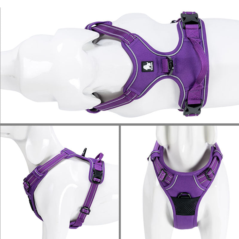 JMT-437770 Adjustable Dog Breast Strap for Traction – Sizes for Small to Extra Large Breeds