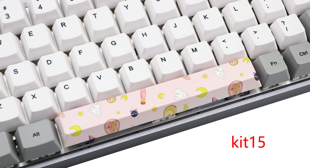 JMT-437898 6.25U PBT Five-Sided Sublimation Mechanical Keycap - Original Height Spacebar Replacement