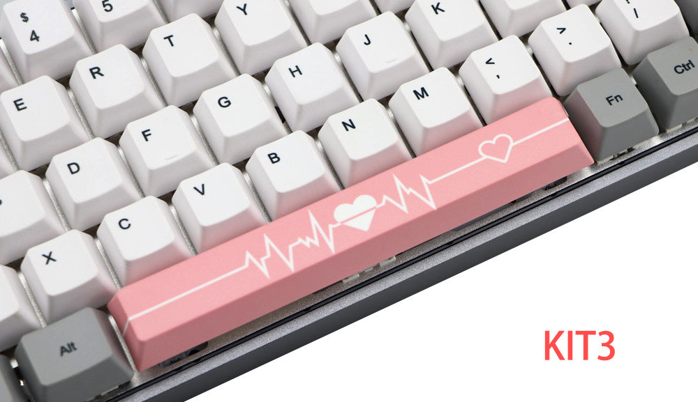 JMT-437898 6.25U PBT Five-Sided Sublimation Mechanical Keycap - Original Height Spacebar Replacement