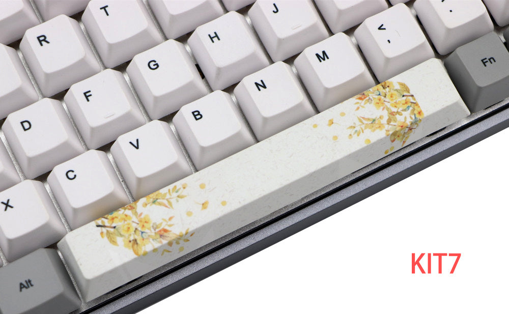 JMT-437898 6.25U PBT Five-Sided Sublimation Mechanical Keycap - Original Height Spacebar Replacement