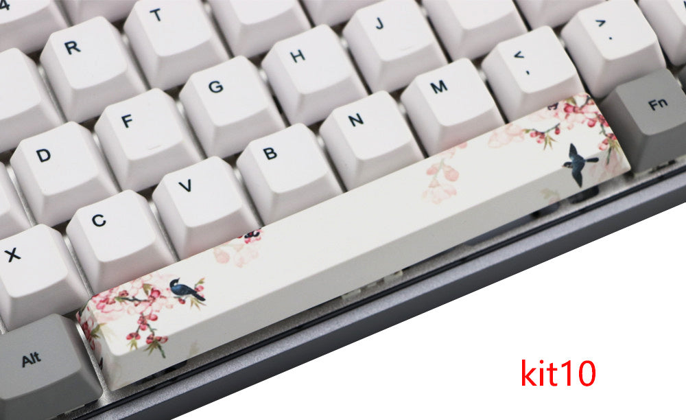 JMT-437898 6.25U PBT Five-Sided Sublimation Mechanical Keycap - Original Height Spacebar Replacement