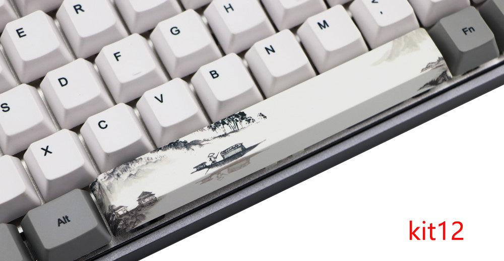 JMT-437898 6.25U PBT Five-Sided Sublimation Mechanical Keycap - Original Height Spacebar Replacement