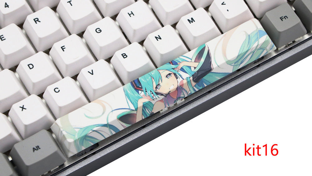 JMT-437898 6.25U PBT Five-Sided Sublimation Mechanical Keycap - Original Height Spacebar Replacement