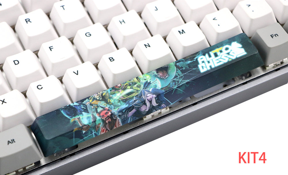 JMT-437898 6.25U PBT Five-Sided Sublimation Mechanical Keycap - Original Height Spacebar Replacement