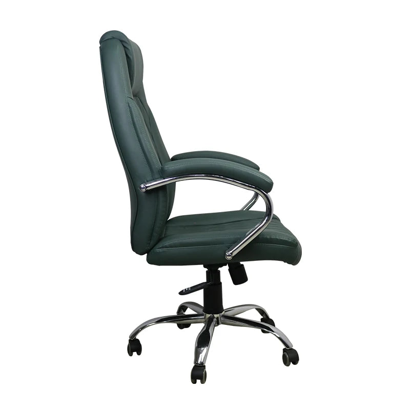 JMT-438346 Adjustable Ergonomic Leather Office Chair with Swivel Base for Enhanced Comfort and Support