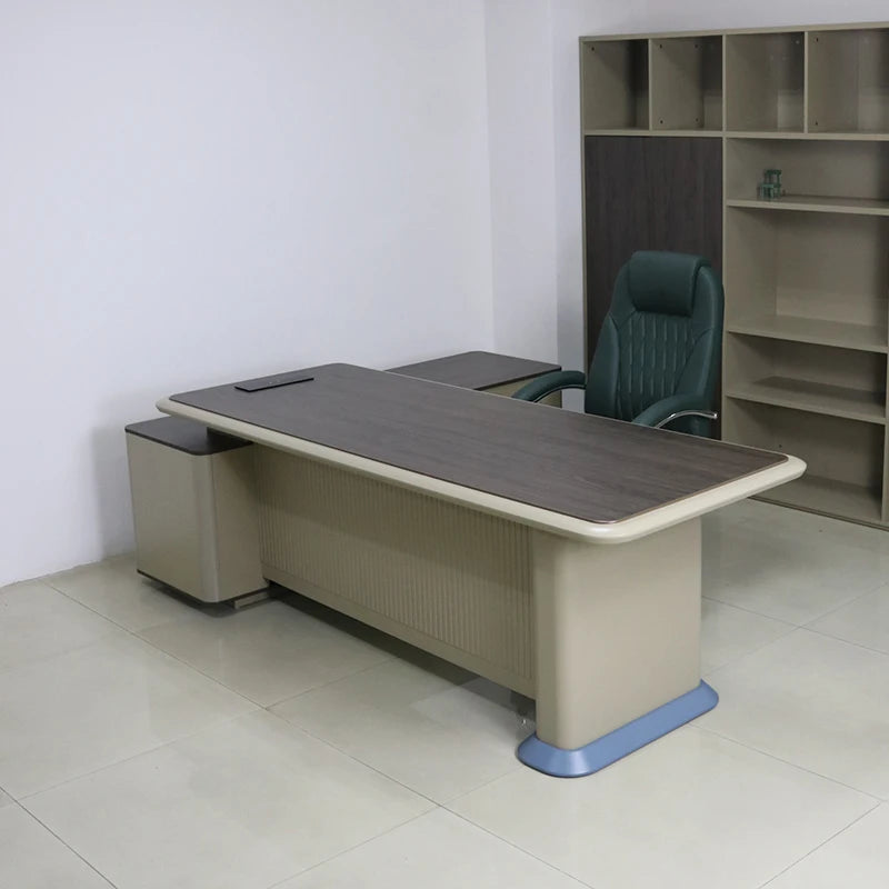 JMT-438346 Adjustable Ergonomic Leather Office Chair with Swivel Base for Enhanced Comfort and Support