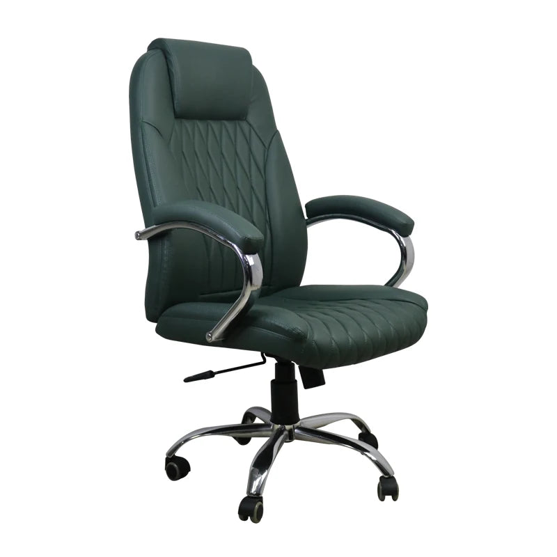 JMT-438346 Adjustable Ergonomic Leather Office Chair with Swivel Base for Enhanced Comfort and Support