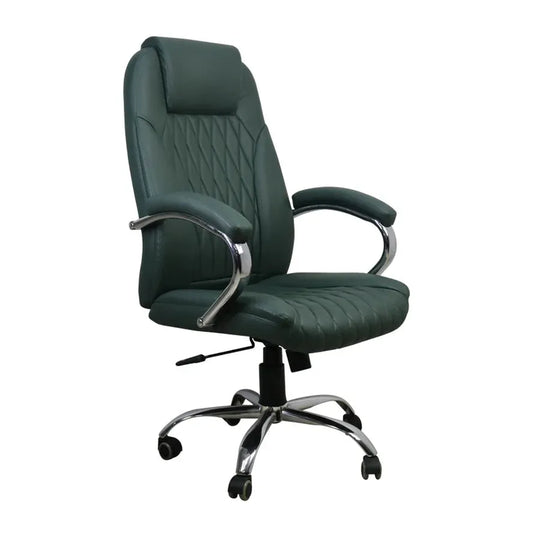 JMT-438346 Adjustable Ergonomic Leather Office Chair with Swivel Base for Enhanced Comfort and Support