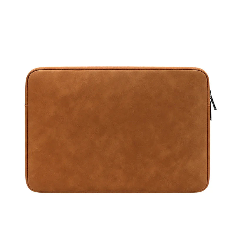 JMT-438410 Custom Logo Luxury PU Leather Waterproof Laptop Sleeve for Men and Women