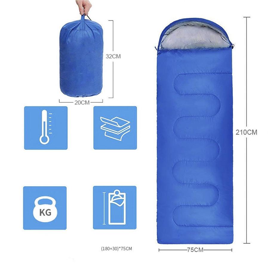 JMT-438474 Thickened Hollow Cotton Winter Sleeping Bag for Outdoor Camping