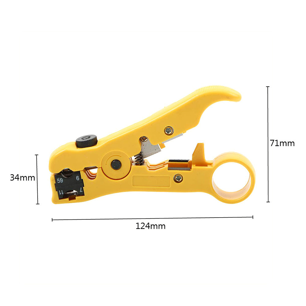 JMT-438602 Automatic Multifunction Wire Stripper and Cutter Tool with Adjustable Blade and Built-in Spring
