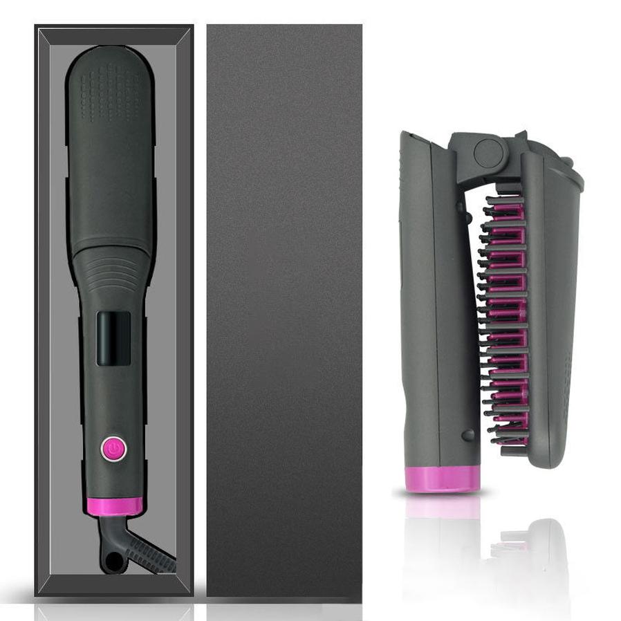 JMT-438730 Portable Wet and Dry Hair Straightener with Negative Ion Technology and Temperature Control