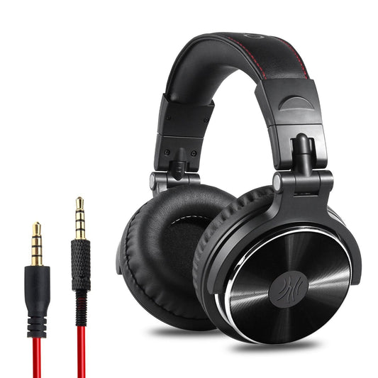 JMT-438922 Wired Over-Ear Headphones with Shared Port Technology and Dual Audio Cable (3.5mm & 6.5mm)