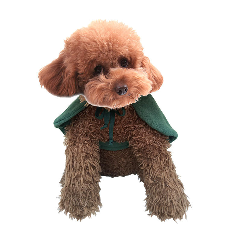 JMT-439370 Christmas Cloak with Hood for Pets - Cute and Cozy Winter Costume for Dogs and Cats