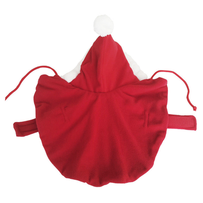JMT-439370 Christmas Cloak with Hood for Pets - Cute and Cozy Winter Costume for Dogs and Cats