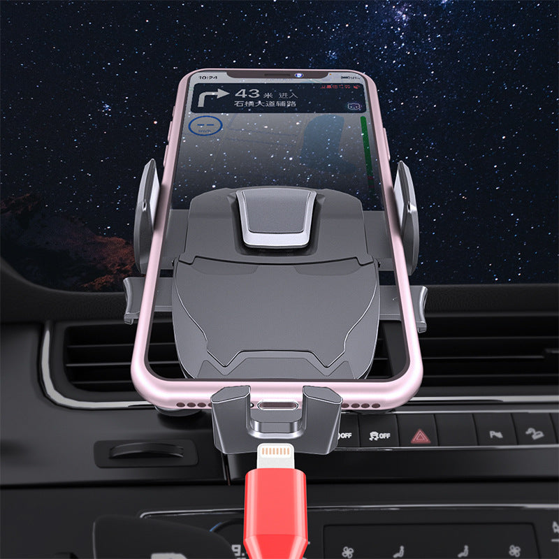 JMT-439434 Suction Cup Car Phone Holder for Dashboard and Air Vent, Adjustable Width 60MM-90MM, Silver ABS and Silicone Design