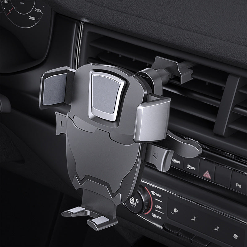 JMT-439434 Suction Cup Car Phone Holder for Dashboard and Air Vent, Adjustable Width 60MM-90MM, Silver ABS and Silicone Design