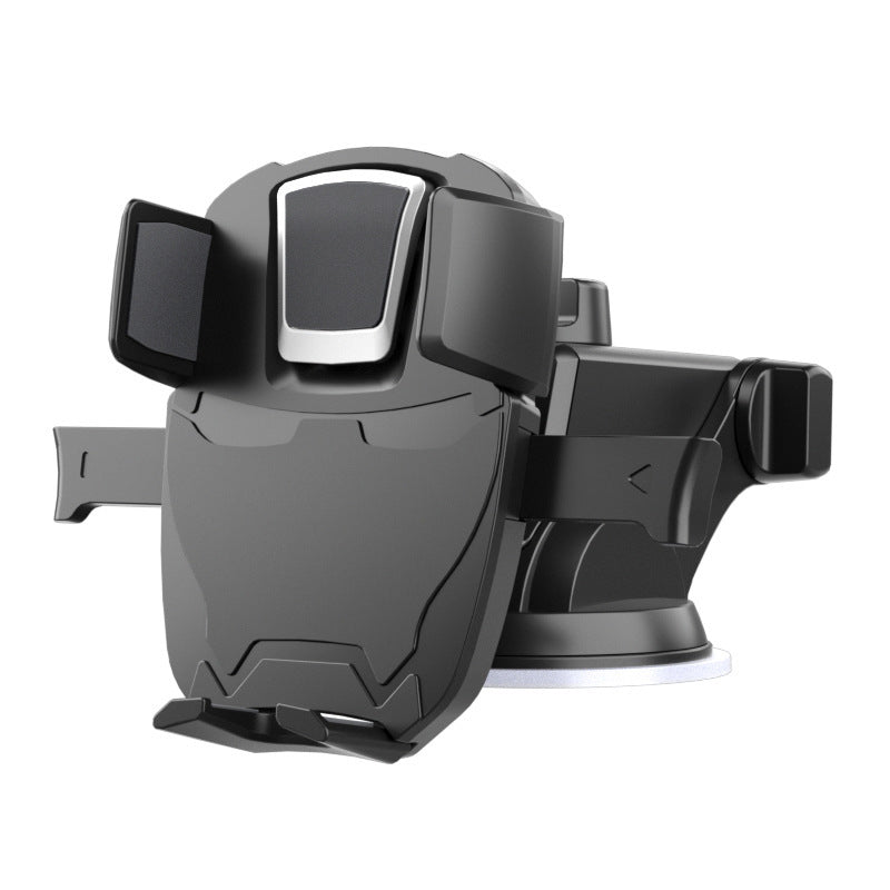 JMT-439434 Suction Cup Car Phone Holder for Dashboard and Air Vent, Adjustable Width 60MM-90MM, Silver ABS and Silicone Design