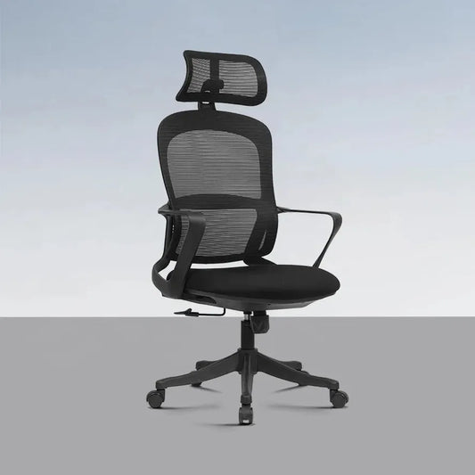 JMT-439498 Adjustable Black Mesh Executive Office Chair with Breathable Design and Neck Support