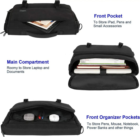 JMT-439562 Large Capacity Waterproof Laptop Tote Bag for Travel and Work