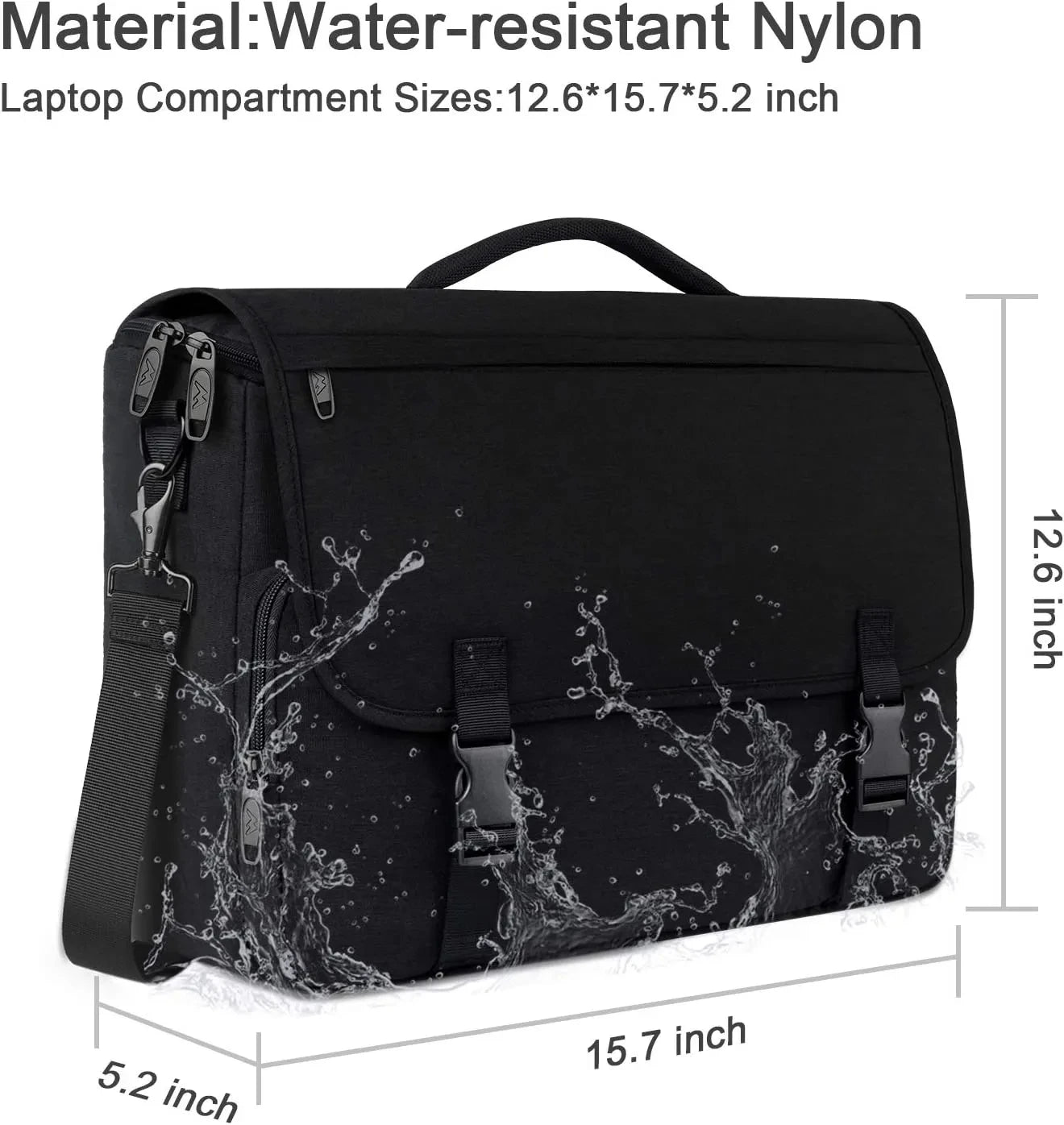 JMT-439562 Large Capacity Waterproof Laptop Tote Bag for Travel and Work