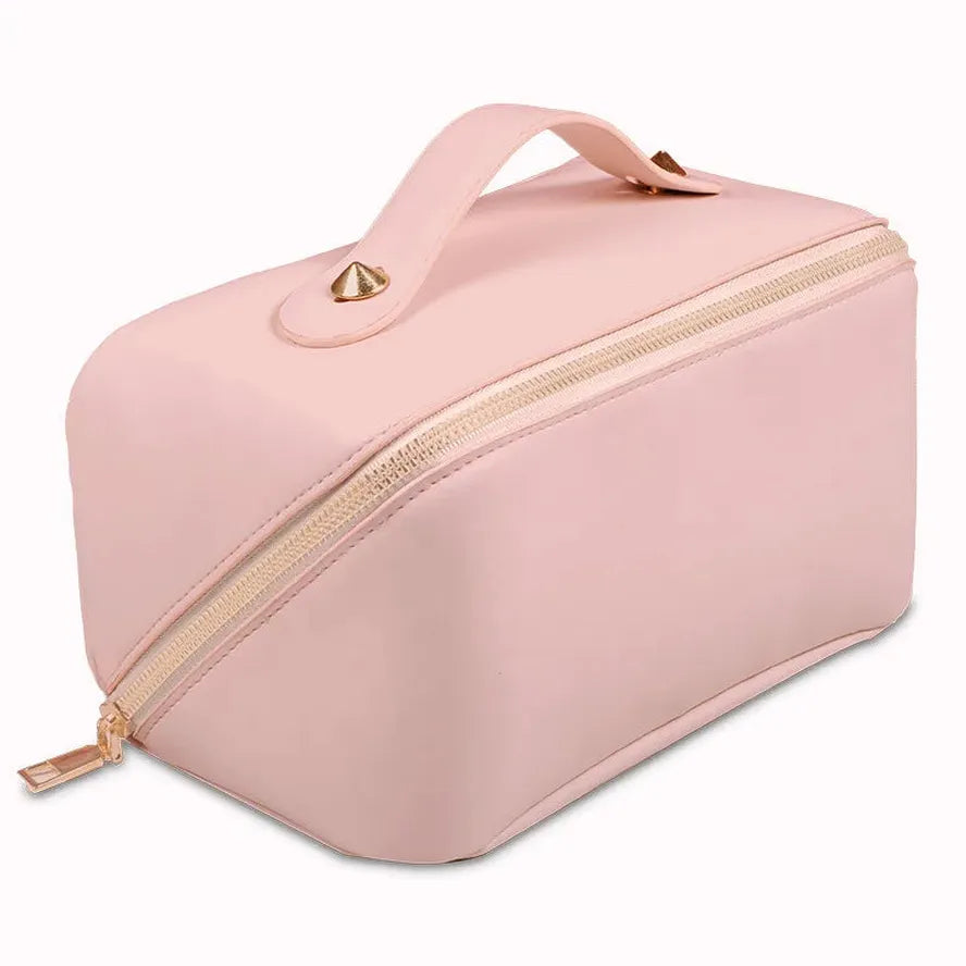 JMT-439626 Trendy Large Capacity Travel Cosmetic Bag in PU with Zipper Closure