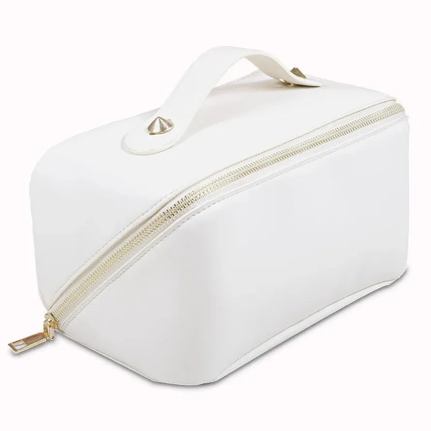 JMT-439626 Trendy Large Capacity Travel Cosmetic Bag in PU with Zipper Closure