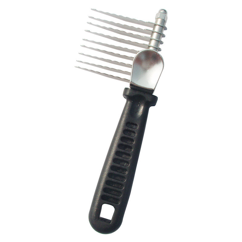 JMT-439818 Pet Knot Comb - Metal Dog Grooming Tool for Removing Tangles and Mats
