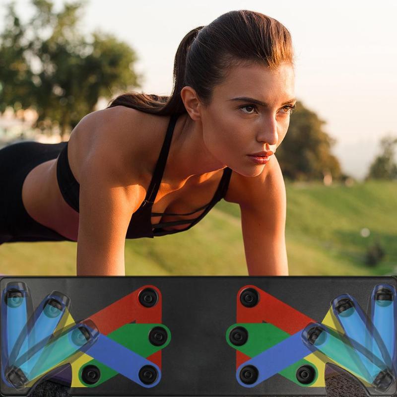 JMT-439818 Power Press Push Up Board with Nine Functional Stations for Full-Body Workouts