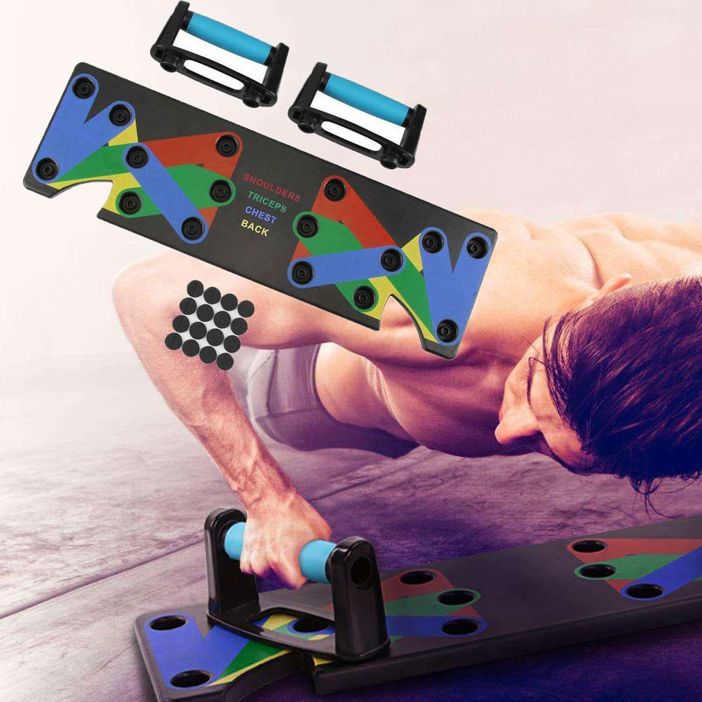 JMT-439818 Power Press Push Up Board with Nine Functional Stations for Full-Body Workouts