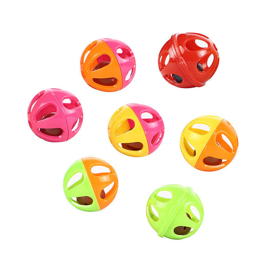 JMT-439882 Colorful Plastic Cat Bell Ball Toy - Engaging Snake Design for Playtime Fun