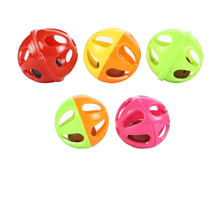 JMT-439882 Colorful Plastic Cat Bell Ball Toy - Engaging Snake Design for Playtime Fun