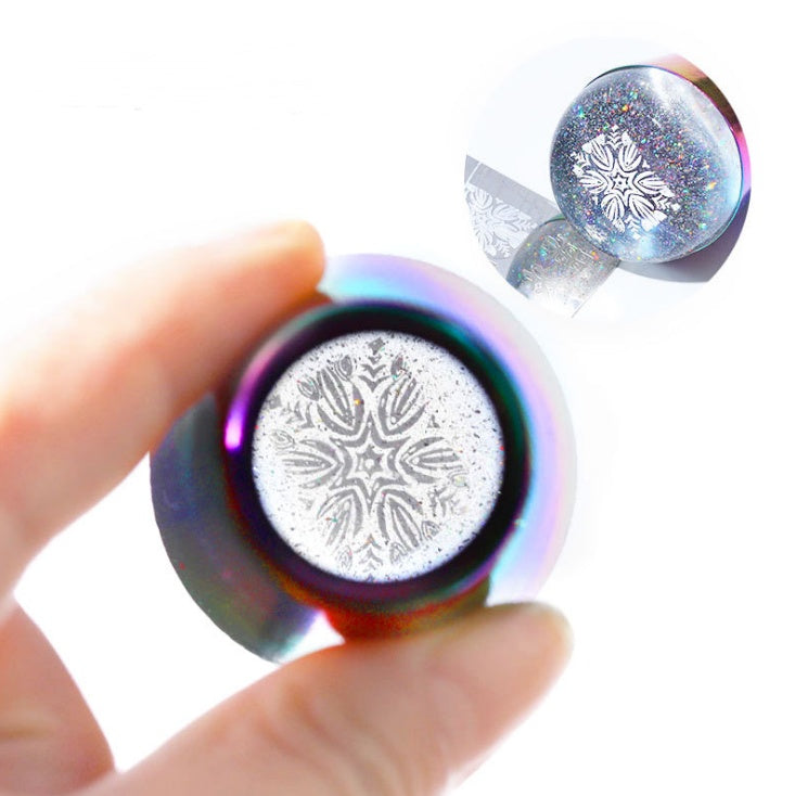 JMT-439882 Nail Art Stamper Tool with Silicone Stamp for Precision Nail Printing