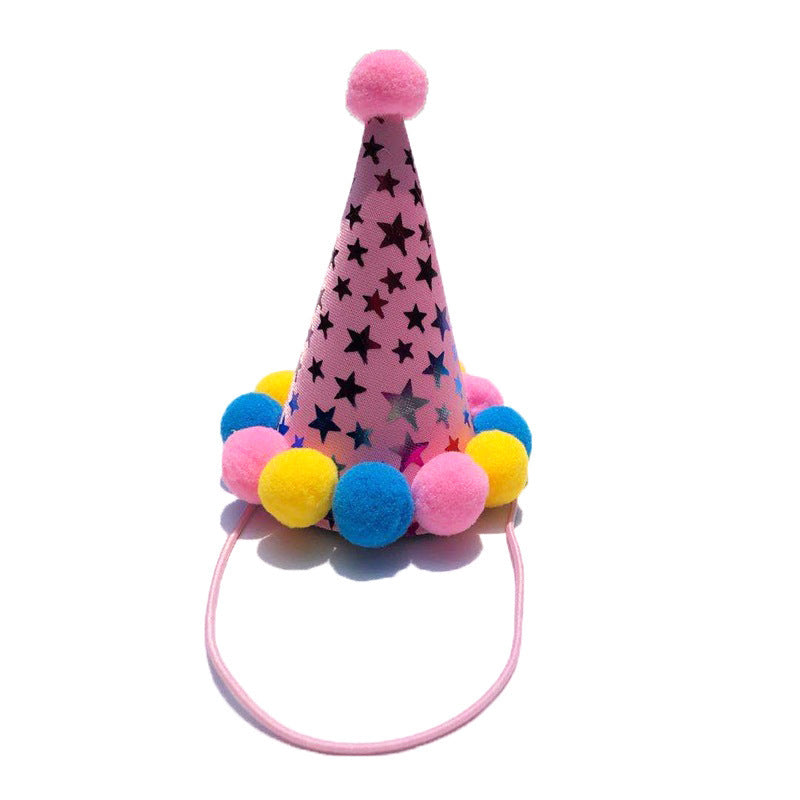 JMT-440202 Pet Birthday Triangle Towel Set for Dogs - Pink and Blue Options