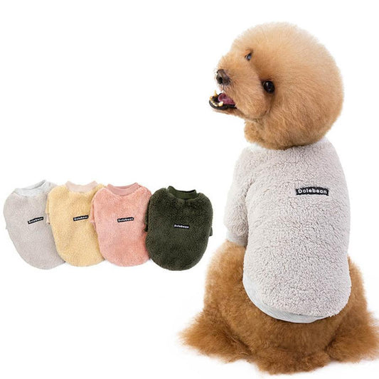 JMT-440650 Double-Sided Fleece Dog Clothes in Multiple Colors and Sizes