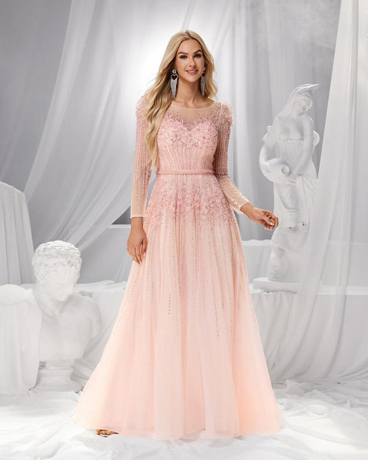 JMT-440970 Elegant Pink Women's Dress - Model SH0121