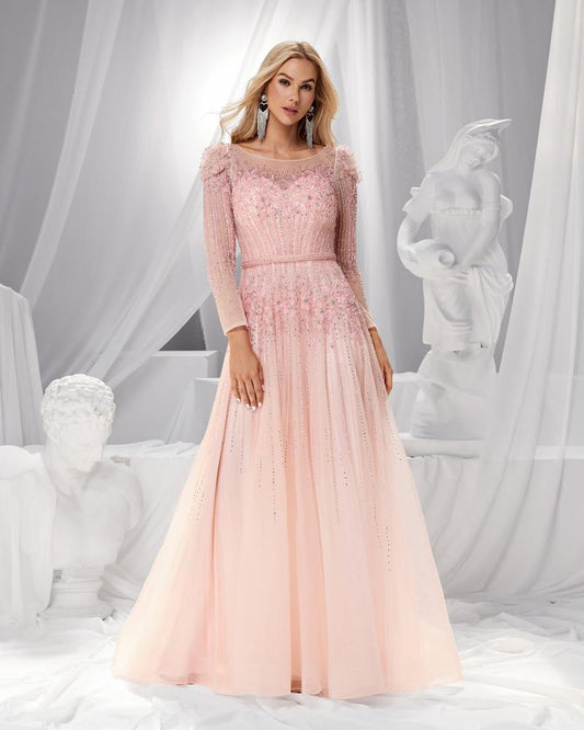 JMT-440970 Elegant Pink Women's Dress - Model SH0121