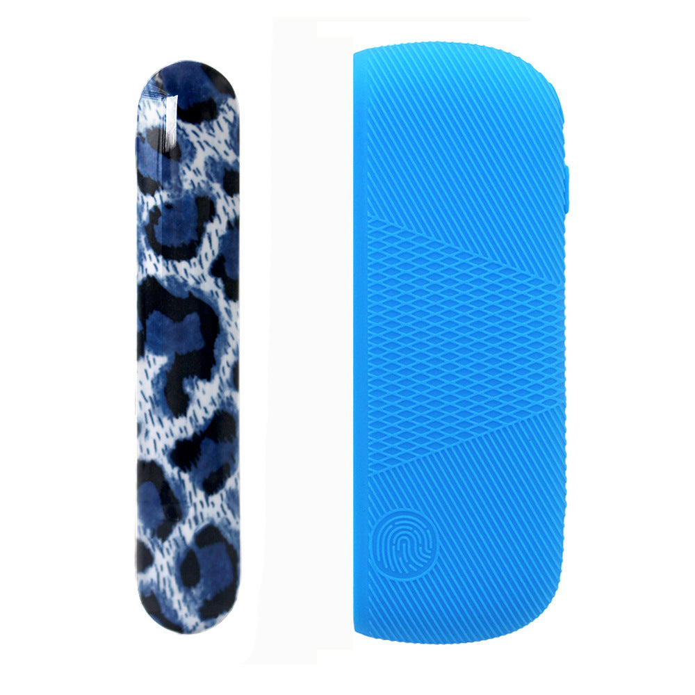 JMT-441418 Silicone Protective Charging Case with Leopard Print Side Cover for Durable Drop Resistance