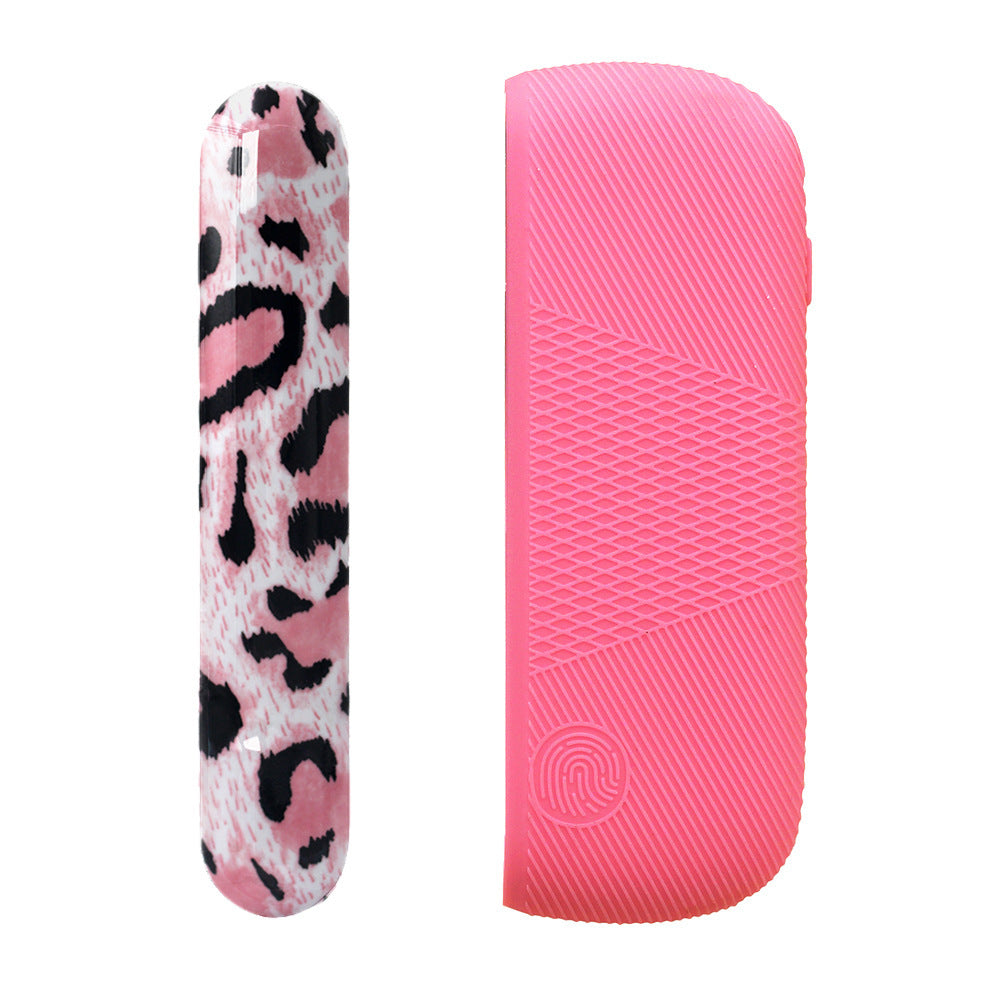 JMT-441418 Silicone Protective Charging Case with Leopard Print Side Cover for Durable Drop Resistance